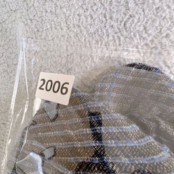 YASUKO KURISAKA WOMENS HANDWOVEN ASYMMETRICAL COTTON JACKET BLUE GRAY WEAVE M/L - Picture 9 of 10